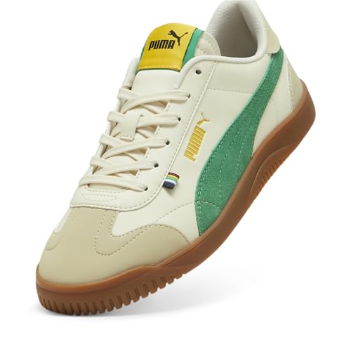 PUMA Mens Club 5v5 Sneaker, Alpine Snow-Archive Green-Putty, 10