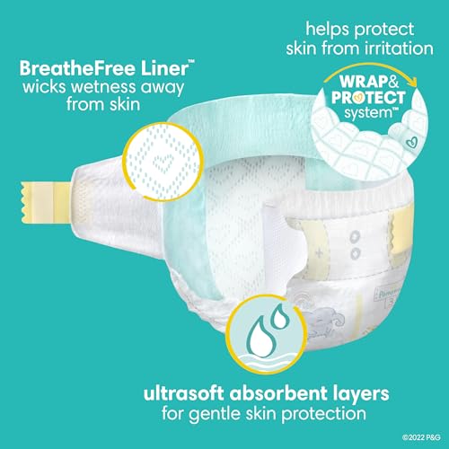 Pampers Swaddlers Diapers - Size 6, One Month Supply (108 Count), Ultra Soft Disposable Baby Diapers