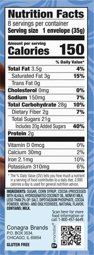 Swiss Miss Dark Chocolate Flavored Hot Cocoa Mix, 8 Count Hot Cocoa Mix Packets