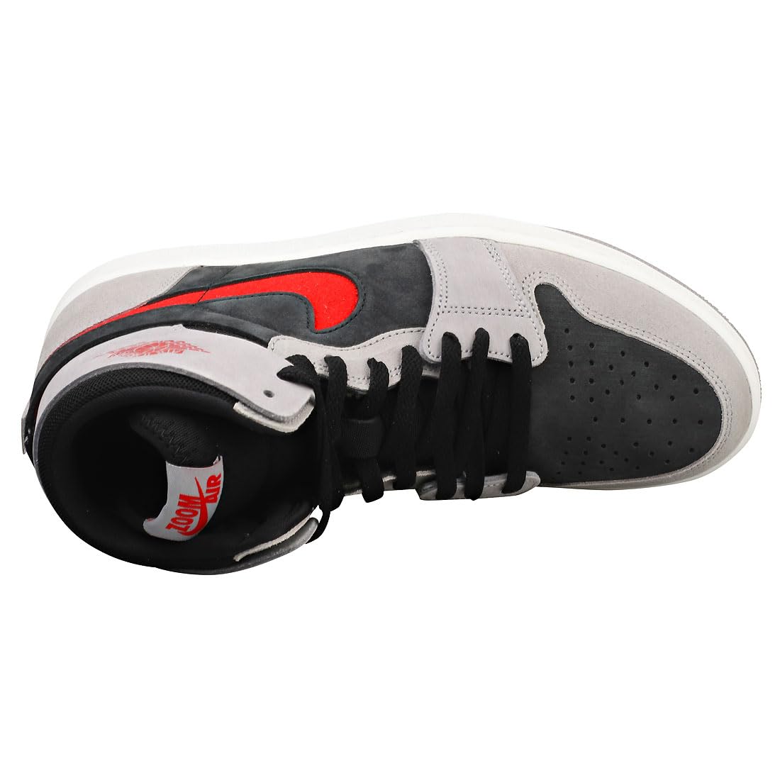 Men's Jordan 1 High Zoom Air CMFT Black/Fire Red-Cement Grey DV1307-060 8.5