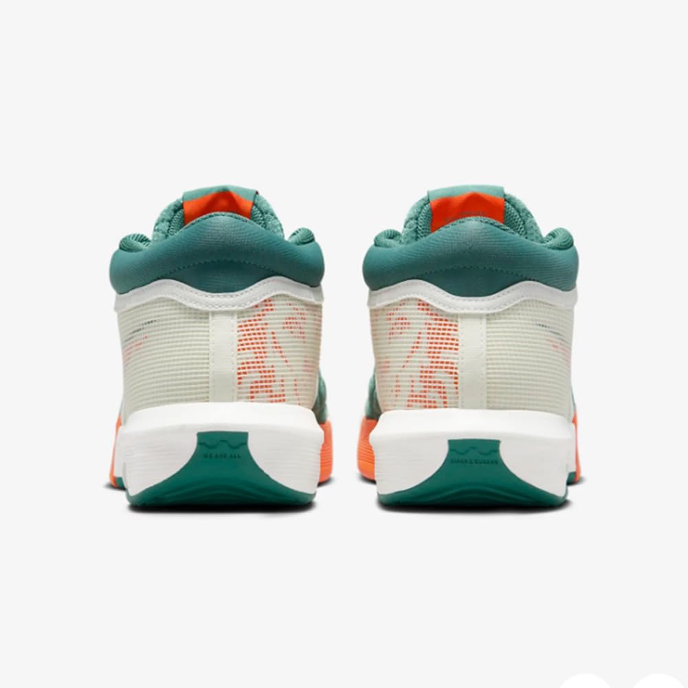 Nike Lebron Witness 8 Basketball Shoes (FB2239-101, SAIL/BICOASTAL/Campfire Orange/Safety Orange) Size 14