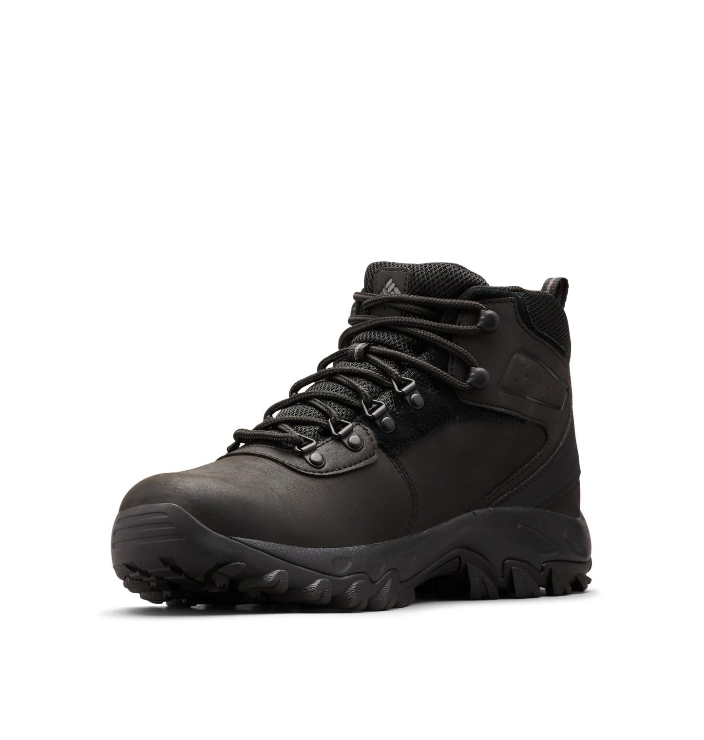 Columbia Mens Newton Ridge Plus II Waterproof Hiking Boot, Black/Black