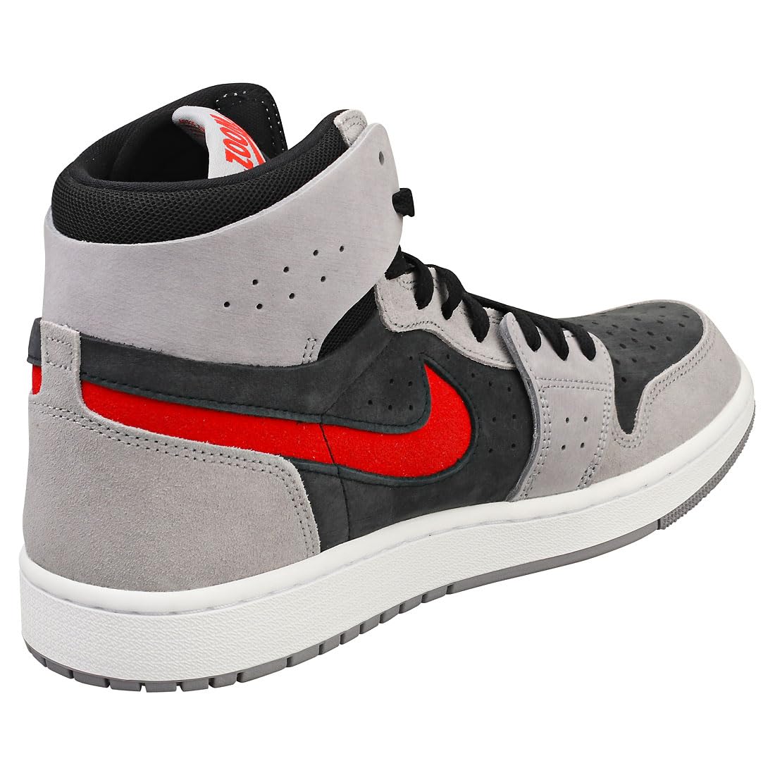 Men's Jordan 1 High Zoom Air CMFT Black/Fire Red-Cement Grey DV1307-060 8.5
