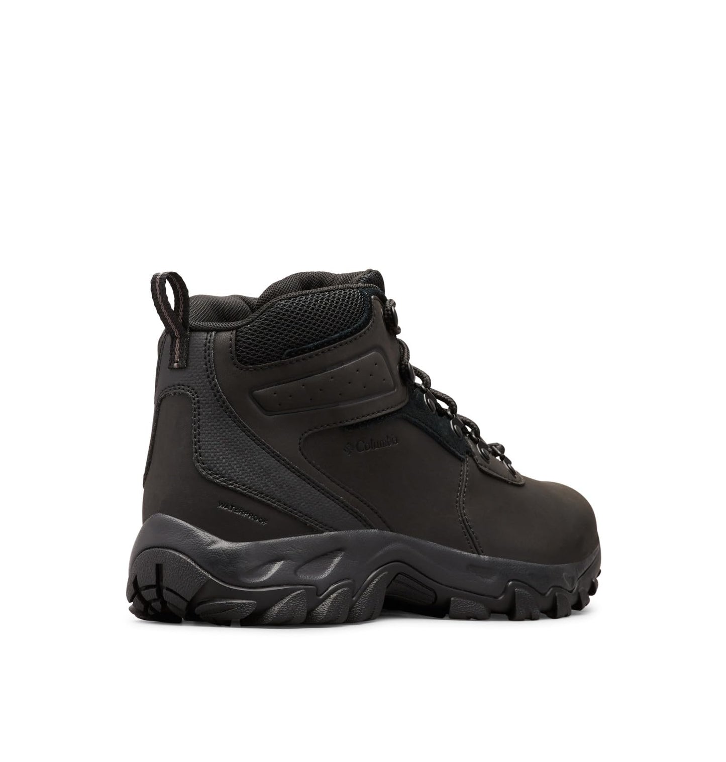 Columbia Mens Newton Ridge Plus II Waterproof Hiking Boot, Black/Black