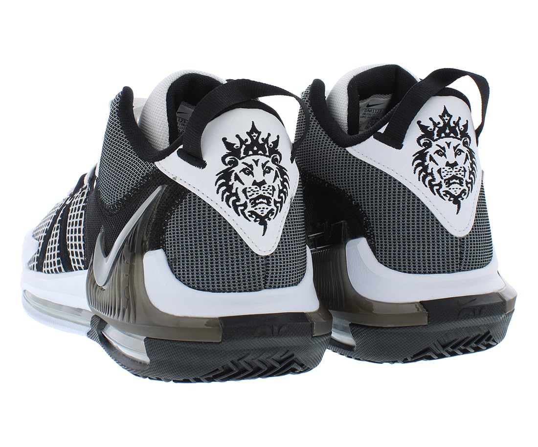Nike Men's Lebron Witness 7 White/Metallic Silver-Black (DM1123 100) - 8.5