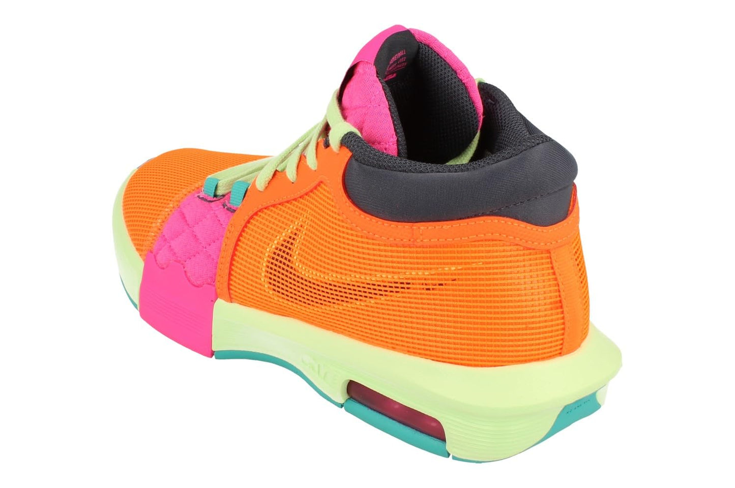 NIKE LeBron Witness 8 Basketball Shoes (FB2239-800, Total Orange/Laser Fuchsia/Vapor Green/Thunder Blue) Size 10