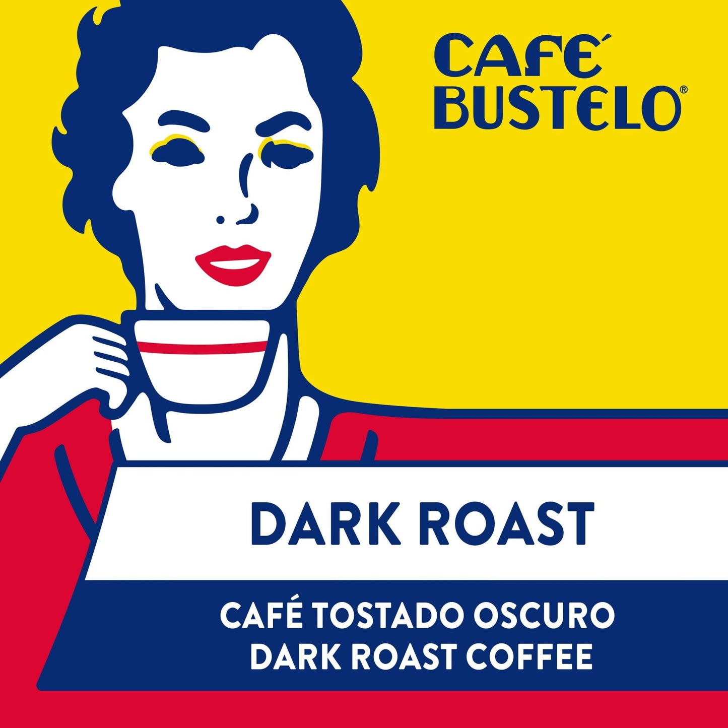 Café Bustelo Ground Coffee, Dark Roast, 16-Ounce Brick