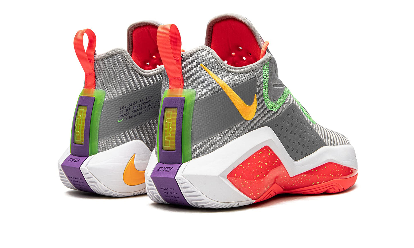 Nike Mens Lebron Soldier XIV 14 Basketball Shoes (Light Smoke Grey/Orange Pulse, US Footwear Size System, Adult, Men, Numeric, Medium, 10)