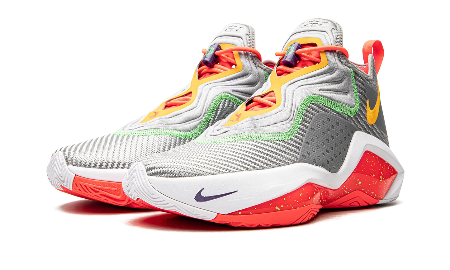 Nike Mens Lebron Soldier XIV 14 Basketball Shoes (Light Smoke Grey/Orange Pulse, US Footwear Size System, Adult, Men, Numeric, Medium, 10)