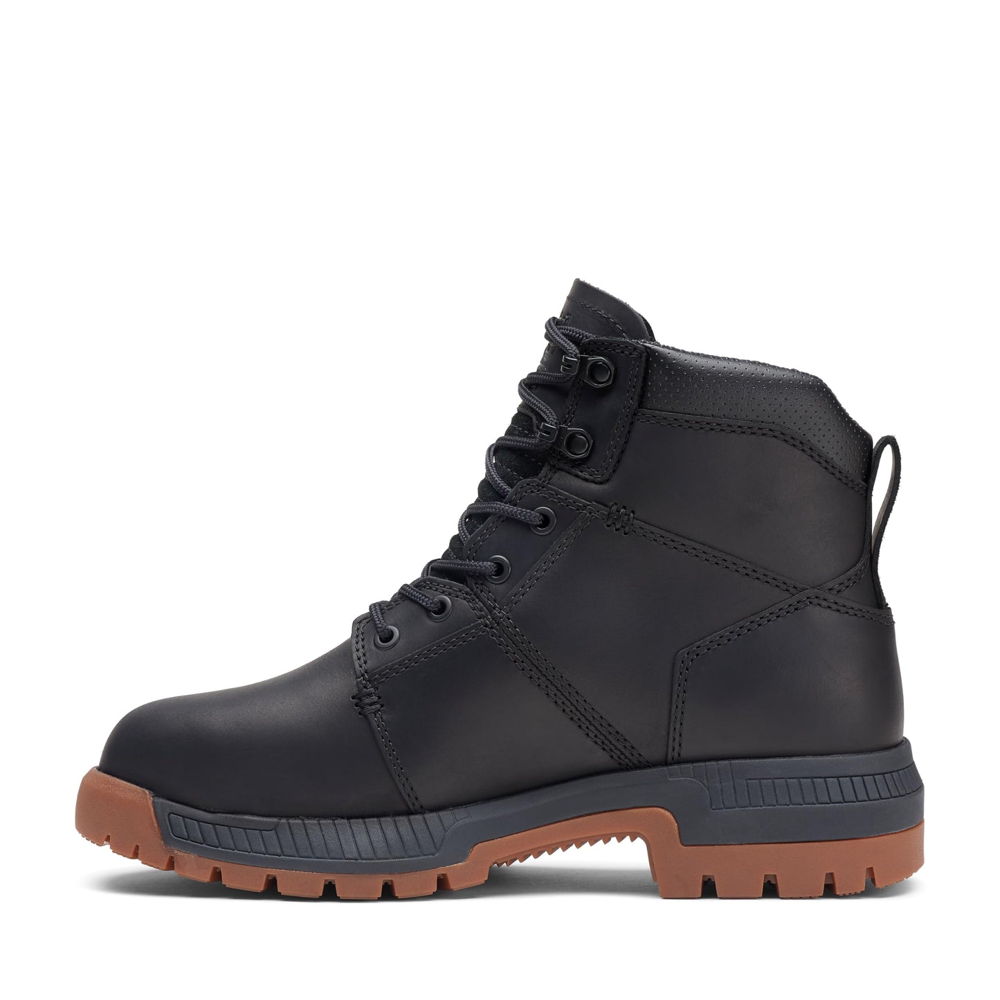 Timberland PRO Men's Montauk 6 Inch Steel Safety Toe Industrial Work Boot, Black/Gum, 11
