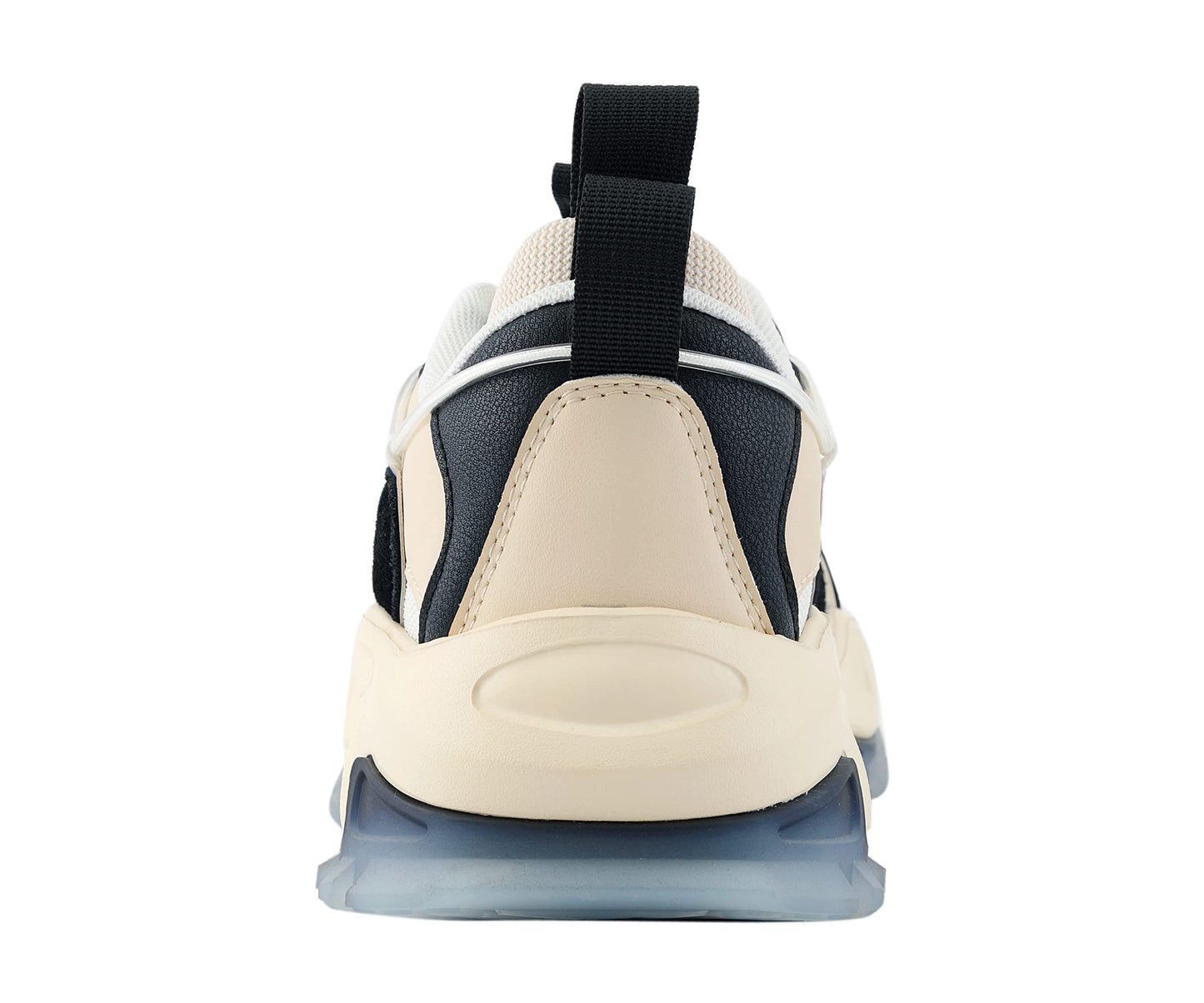 Mazino Core Fashion Chunky Sneakers for Men -Men's Athleisure Casual Shoes in (Cream/Black /7.5)