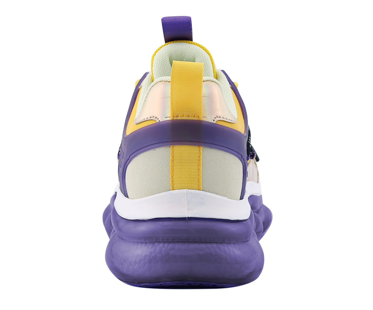Mazino Degree Fashion Sneakers for Men - Men's Athleisure Casual Shoes - Purple/Yellow