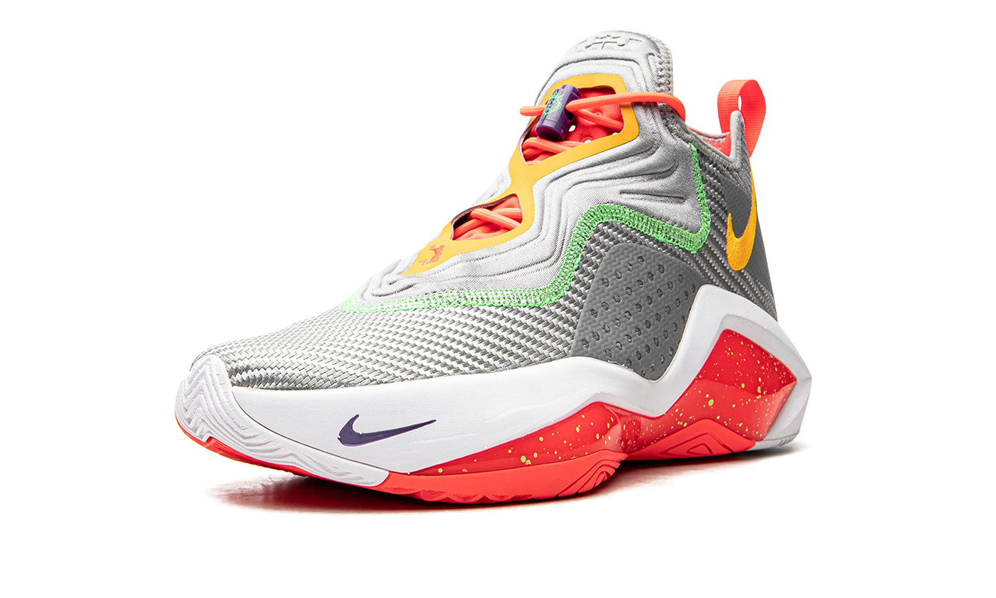 Nike Mens Lebron Soldier XIV 14 Basketball Shoes (Light Smoke Grey/Orange Pulse, US Footwear Size System, Adult, Men, Numeric, Medium, 10)