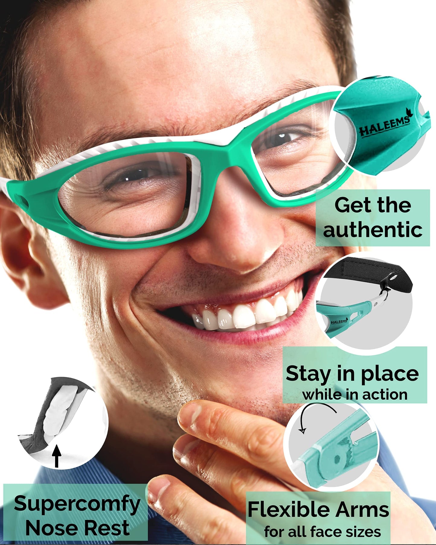 HALEEMS Onion Goggles for Women Cooking - Onion Glasses for Chopping, Anti Fog Anti Scratch Cooking Goggles, One Size Onion Cutting Goggles Fit Men & Women Eye (Green)