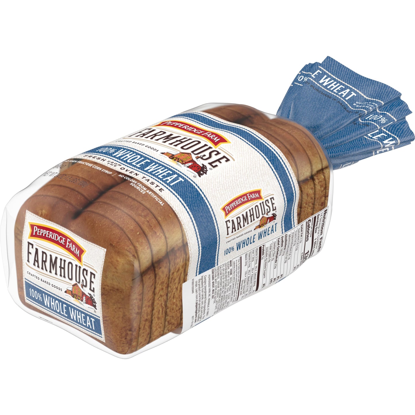 Pepperidge Farm Farmhouse 100% Whole Wheat Bread, 24 Ounce Loaf