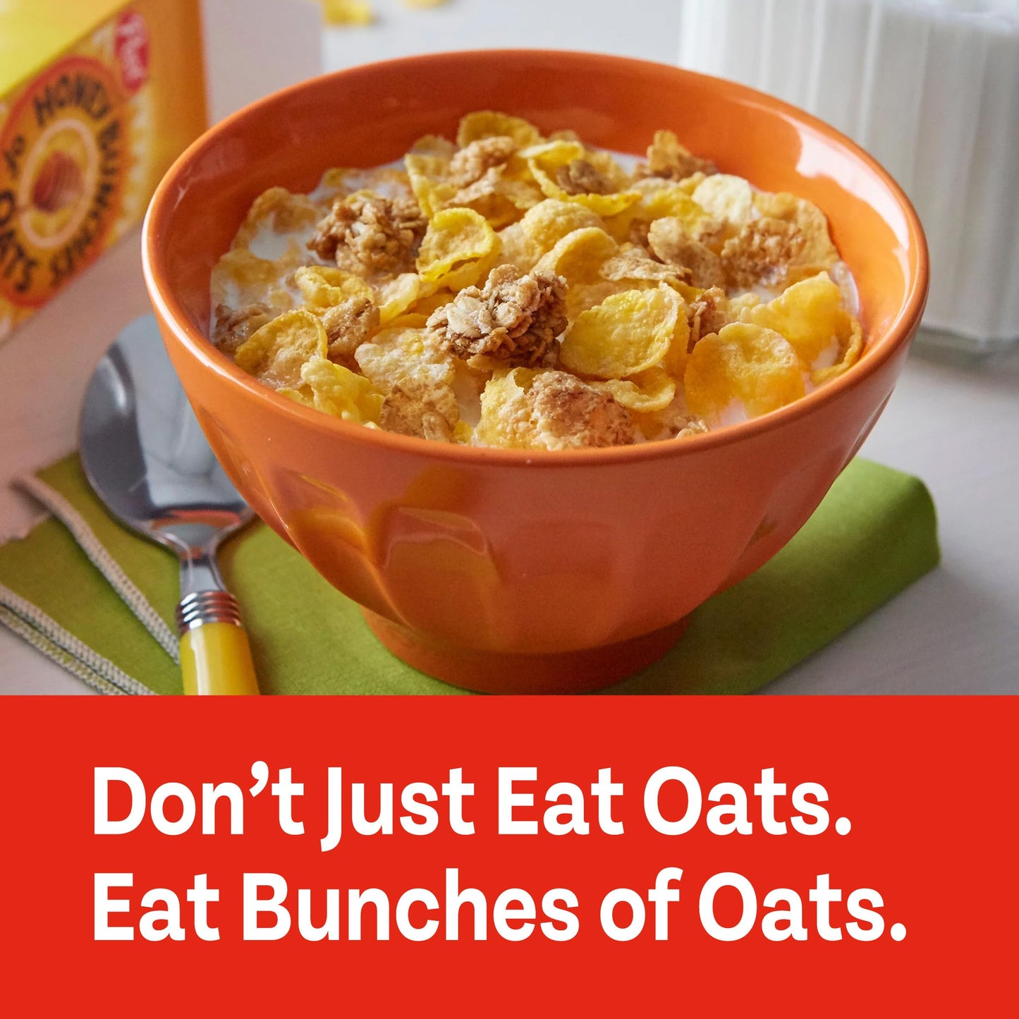Honey Bunches of Oats Honey Roasted Breakfast Cereal, Honey Oats Cereal with Granola Clusters, 18 OZ Box
