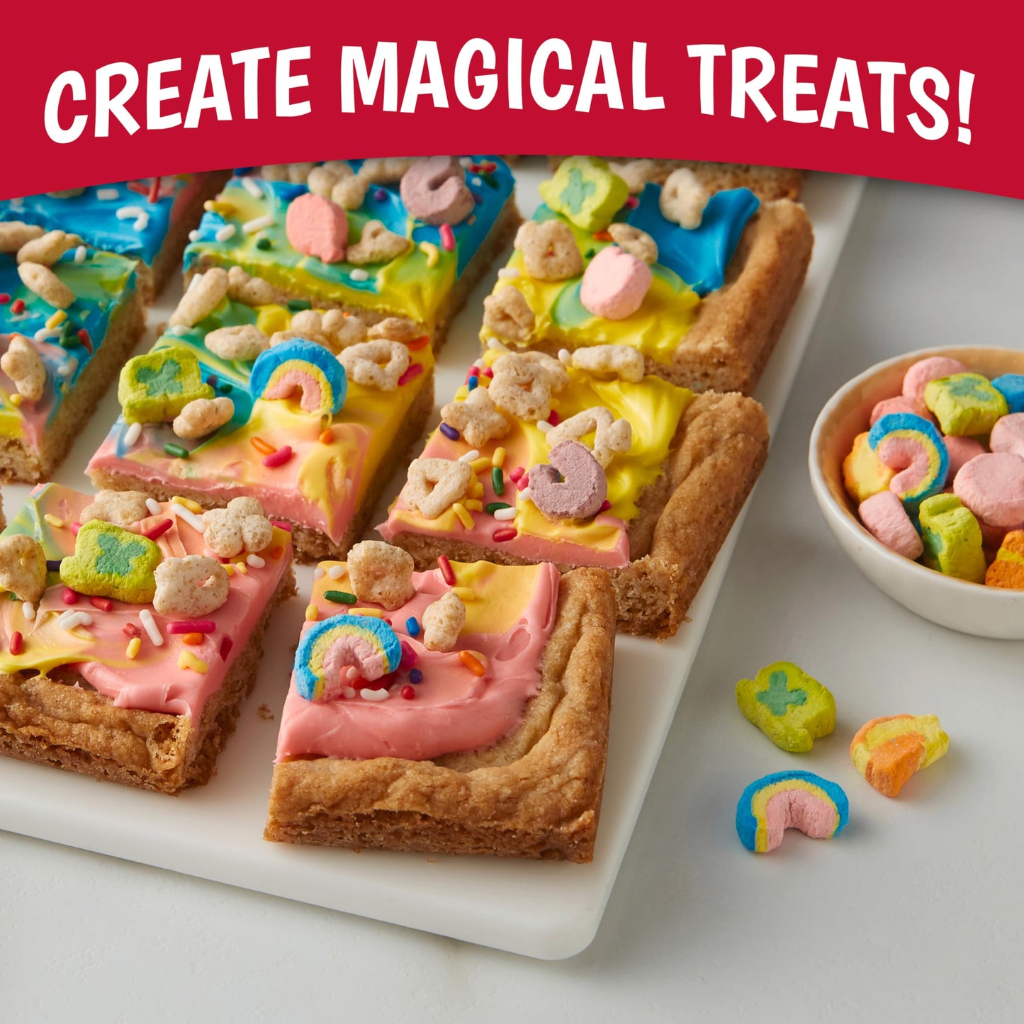 Lucky Charms Gluten Free Cereal with Marshmallows, Kids Breakfast Cereal, Made with Whole Grain, Family Size, 18.6 oz