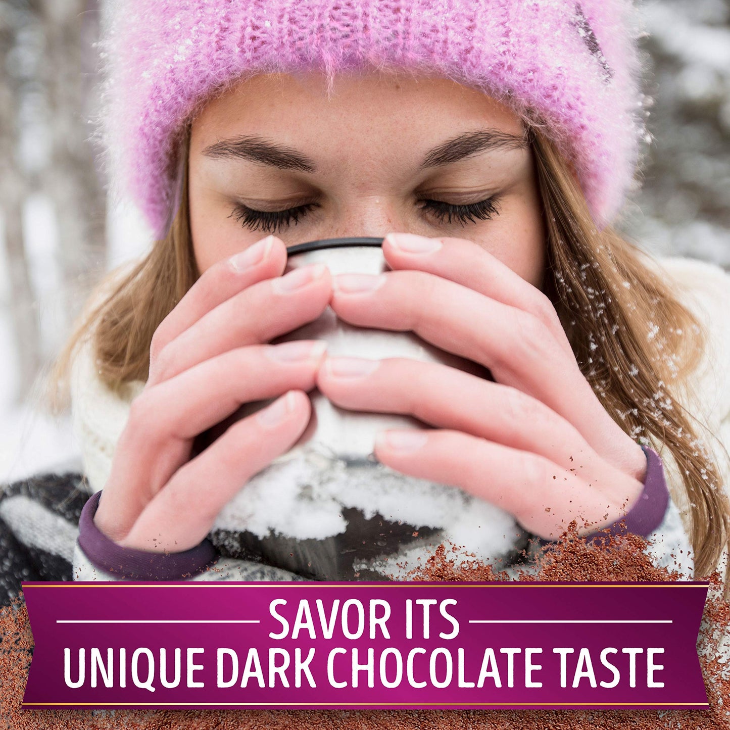 Swiss Miss Dark Chocolate Flavored Hot Cocoa Mix, 8 Count Hot Cocoa Mix Packets