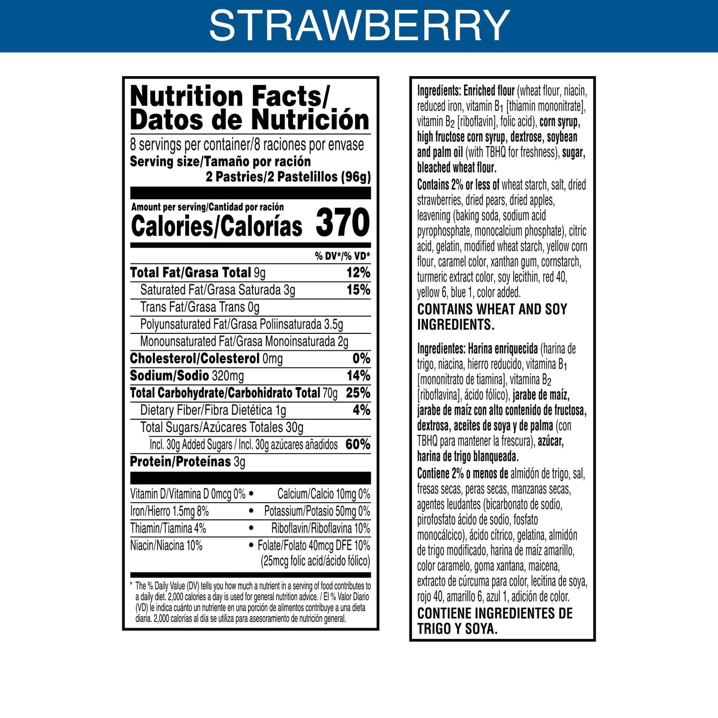 Pop-Tarts Frosted Strawberry Instant Breakfast Toaster Pastries, 27 oz, 16 Count Box