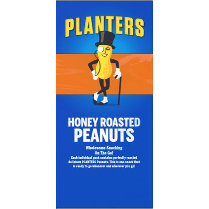 Planters Honey Roasted Peanuts, 10 ct Box, 1 oz Packs