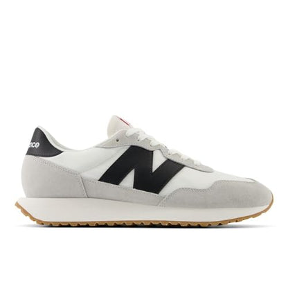 New Balance Men's 237 V1 Sneaker, White/Brighton Grey/Black, 9.5