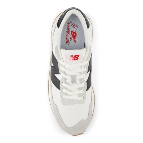 New Balance Men's 237 V1 Sneaker, White/Brighton Grey/Black, 9.5
