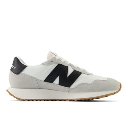 New Balance Men's 237 V1 Sneaker, White/Brighton Grey/Black, 9.5