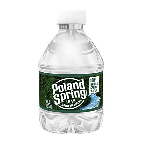 Poland Spring Maine Spring Water Bottles, 48 Pack – Crisp, Still Bottled Water with Naturally Balanced Occurring Minerals & Electrolytes for Taste - 8 Fl Oz