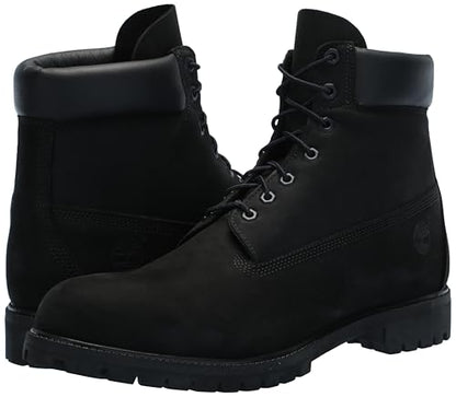 Timberland Men's 6" Premium Waterproof Boot, Black Nubuck-New 2024, 10