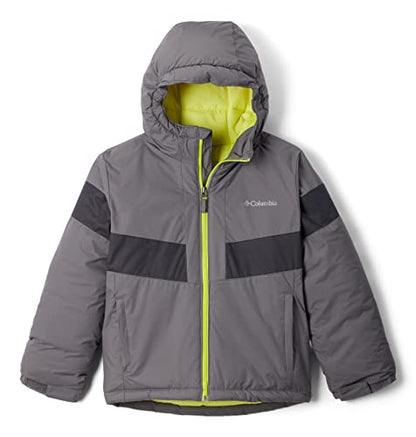 Columbia Youth Boys Lightning Lift II Jacket, City Grey/Shark, XX-Small