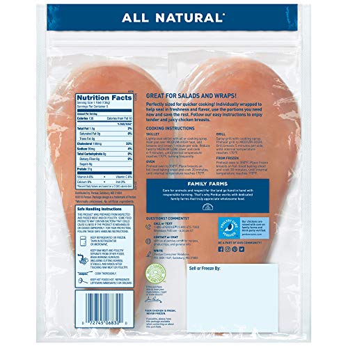 Perdue Perfect Portions, Boneless Skinless Chicken Breast All Natural, 1.5 lb