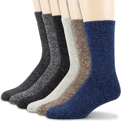 Men Wool Merino Winter Thermal Boot Thick Insulated Heated Socks For Heavy Duty Cold Weather Outdoor Activities Size 10-13
