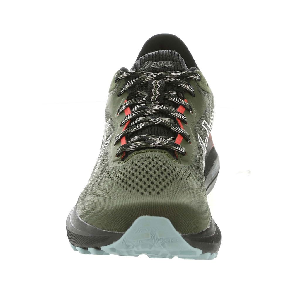 ASICS Men's GT-1000 13 Trail Running Shoes, Nature Bathing/RED Snapper
