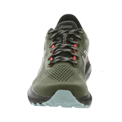 ASICS Men's GT-1000 13 Trail Running Shoes, Nature Bathing/RED Snapper