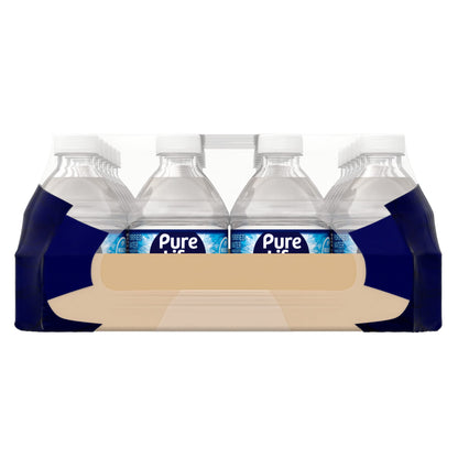 Pure Life Purified Water Bottles, 24 Pack - Still Bottled Water Enhanced with Minerals for a Crisp Taste, Plastic Bottles - 8 Fl Oz