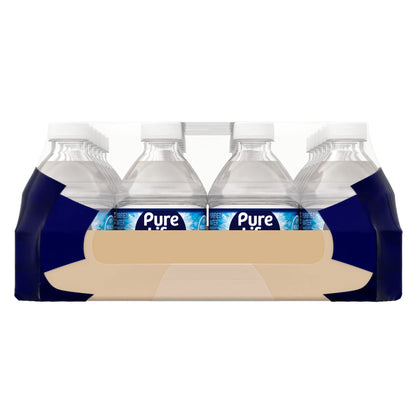 Pure Life Purified Water Bottles, 24 Pack - Still Bottled Water Enhanced with Minerals for a Crisp Taste, Plastic Bottles - 8 Fl Oz
