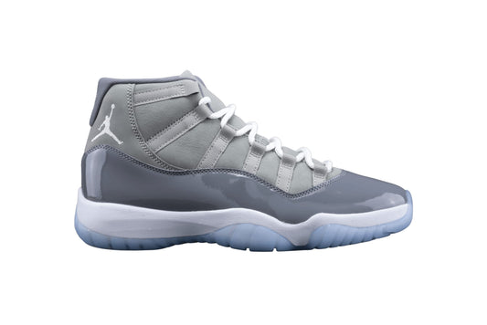 Nike mens Jordan 11 Retro shoes, Medium Grey/White-cool Grey, 9