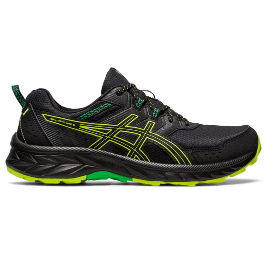 ASICS Men's Gel-Venture 9 Running Shoes Black/Lime Zest