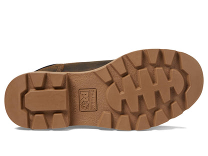 Timberland PRO® Sawhorse 6" Composite Safety Toe Shoes for Men and Women – Molded EVA Midsole - Padded Earth Bandit Men's 6.5, Women's 8 Medium