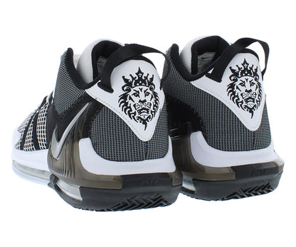 Nike Men's Lebron Witness 7 White/Metallic Silver-Black (DM1123 100) - 8.5