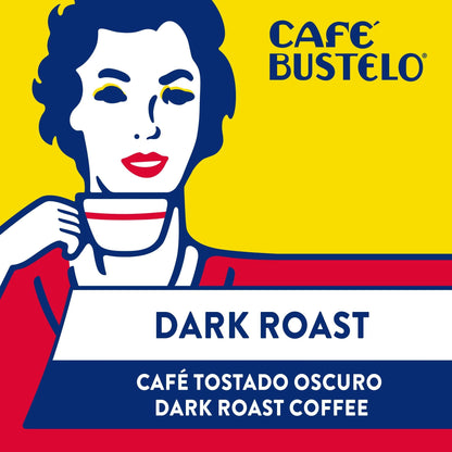 Café Bustelo Ground Coffee, Dark Roast, 16-Ounce Brick