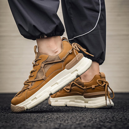 GSIGUL Men's Road Running Shoes Lightweight Walking Shoes Cushioning Mens Sneaker Athleisure Casual Shoes for Men Khaki
