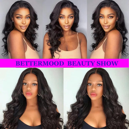 2 Body Wave Bundles Human Hair 14 Inch 10A Grade 2 Bundle Human Hair Body Wave for Black Women Unprocessed Brazilian Virgin Hair Extensions Human Hair Bundles Body Wave Natural Black