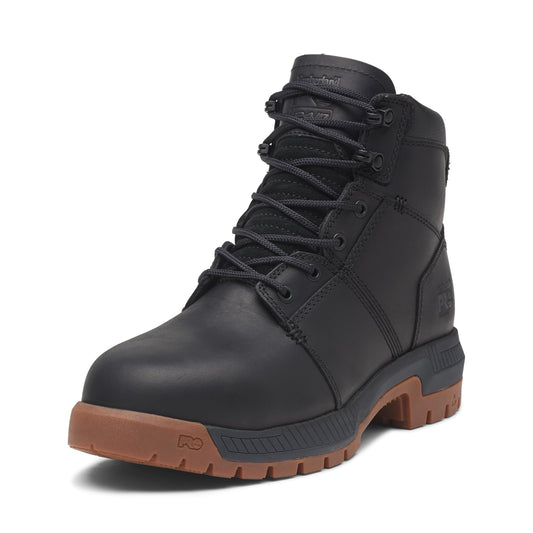 Timberland PRO Men's Montauk 6 Inch Steel Safety Toe Industrial Work Boot, Black/Gum, 11