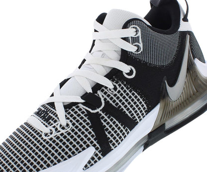 Nike Men's Lebron Witness 7 White/Metallic Silver-Black (DM1123 100) - 8.5
