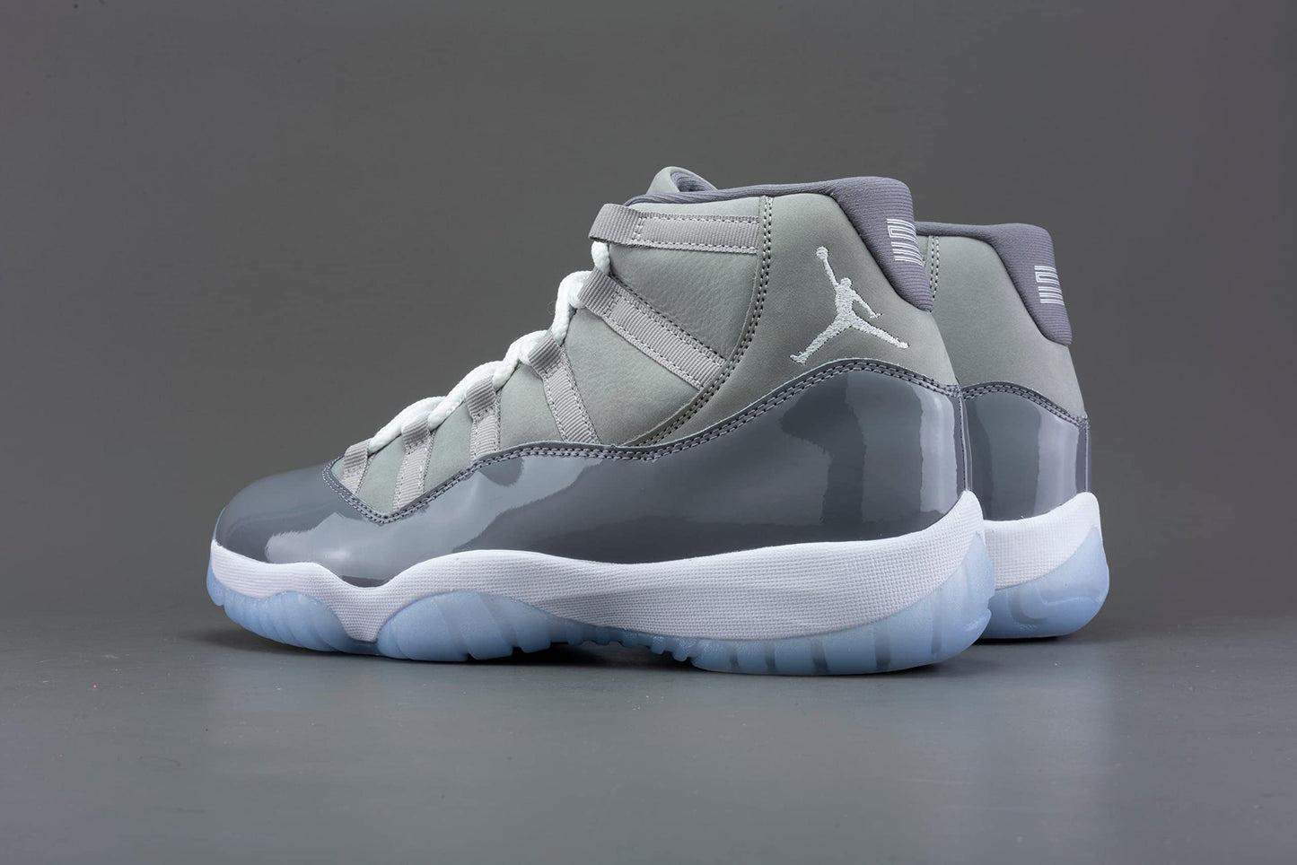 Nike mens Jordan 11 Retro shoes, Medium Grey/White-cool Grey, 9