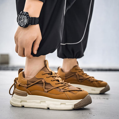 GSIGUL Men's Road Running Shoes Lightweight Walking Shoes Cushioning Mens Sneaker Athleisure Casual Shoes for Men Khaki