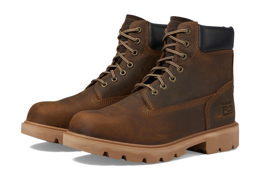 Timberland PRO® Sawhorse 6" Composite Safety Toe Shoes for Men and Women – Molded EVA Midsole - Padded Earth Bandit Men's 6.5, Women's 8 Medium
