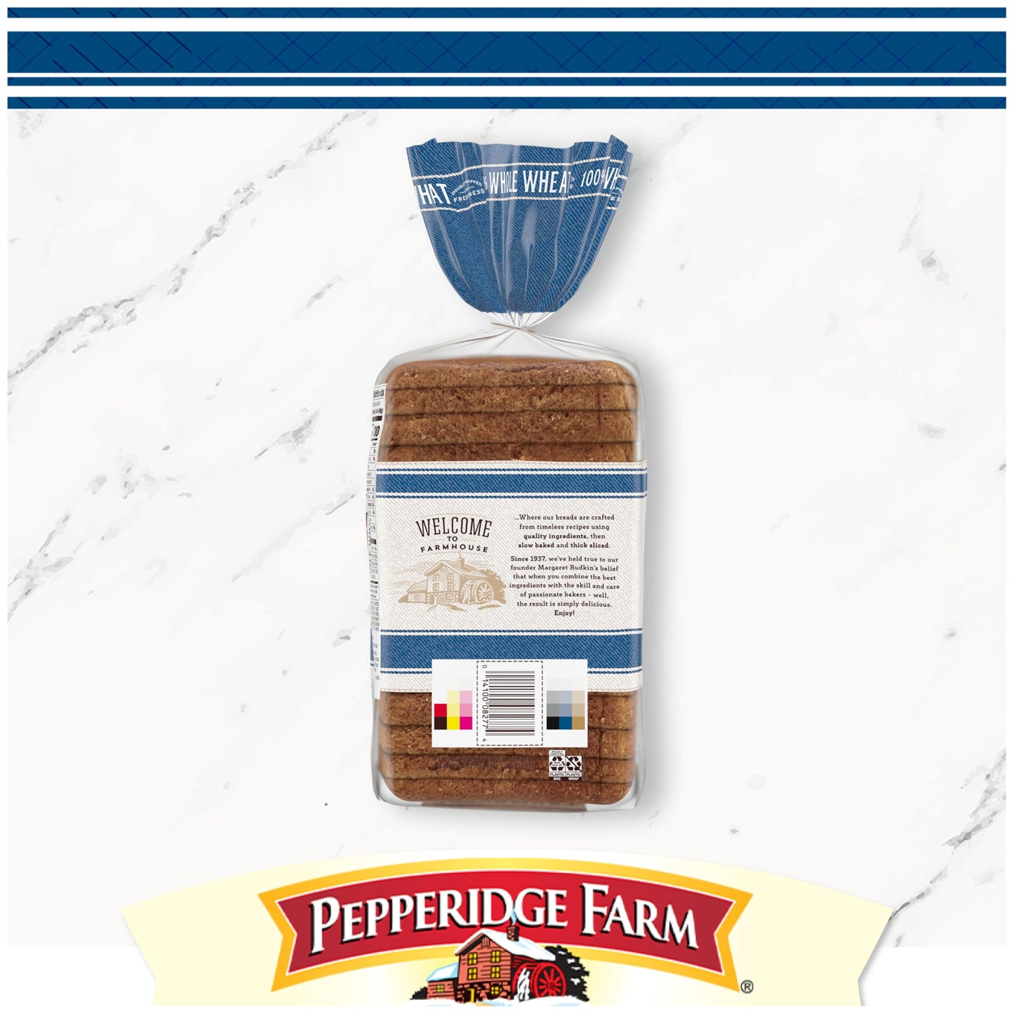 Pepperidge Farm Farmhouse 100% Whole Wheat Bread, 24 Ounce Loaf