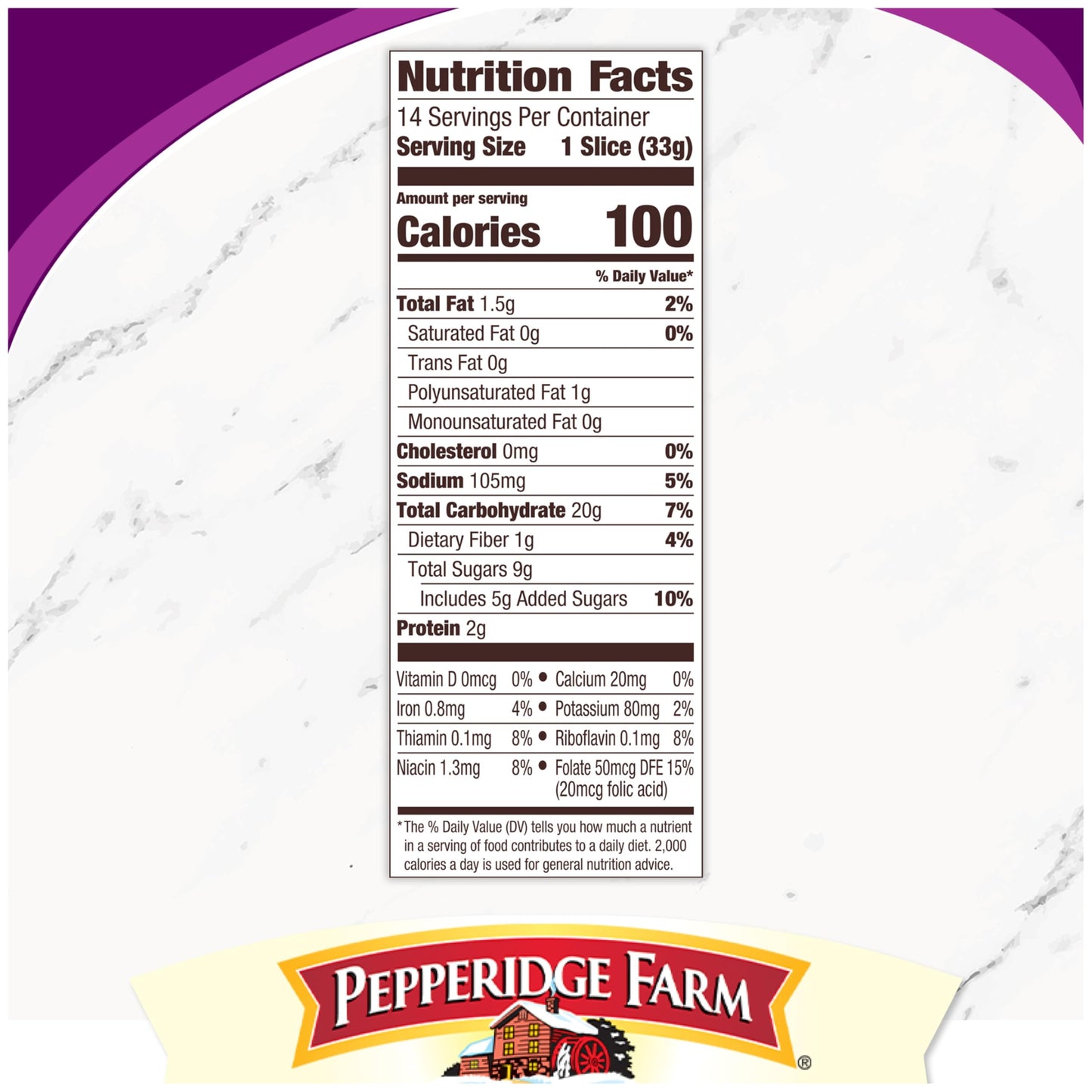 Pepperidge Farm Raisin Cinnamon Swirl Breakfast Bread, 16 Oz Loaf